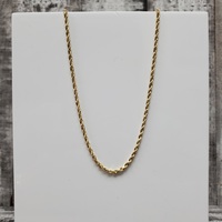 10KSolid Rope Chain Necklace