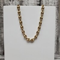 24.5" 14K"Puffy Gucci Style Link" Necklace