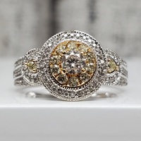 .77ctw Diamond Cluster Ring