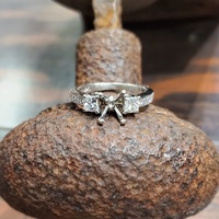 .78ctw Diamond Engagement Ring Semi-Mount