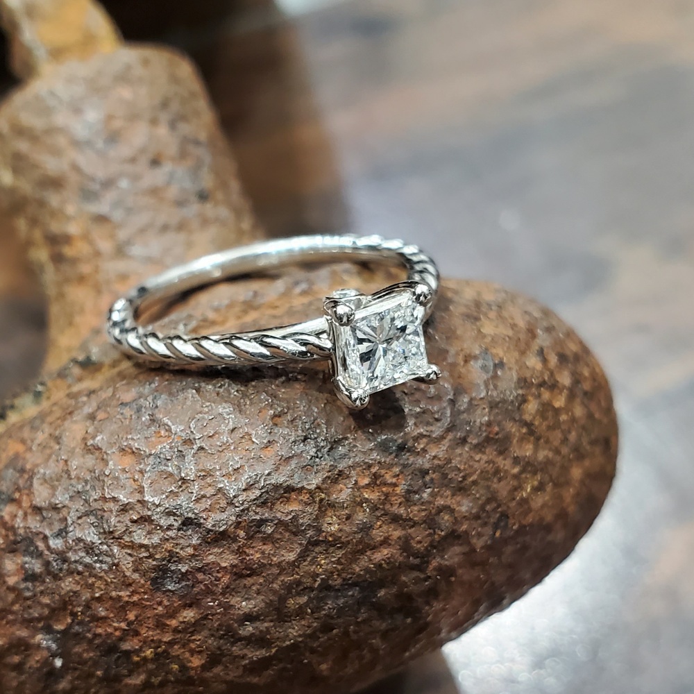 .67ctw Princess Cut Diamond Ring