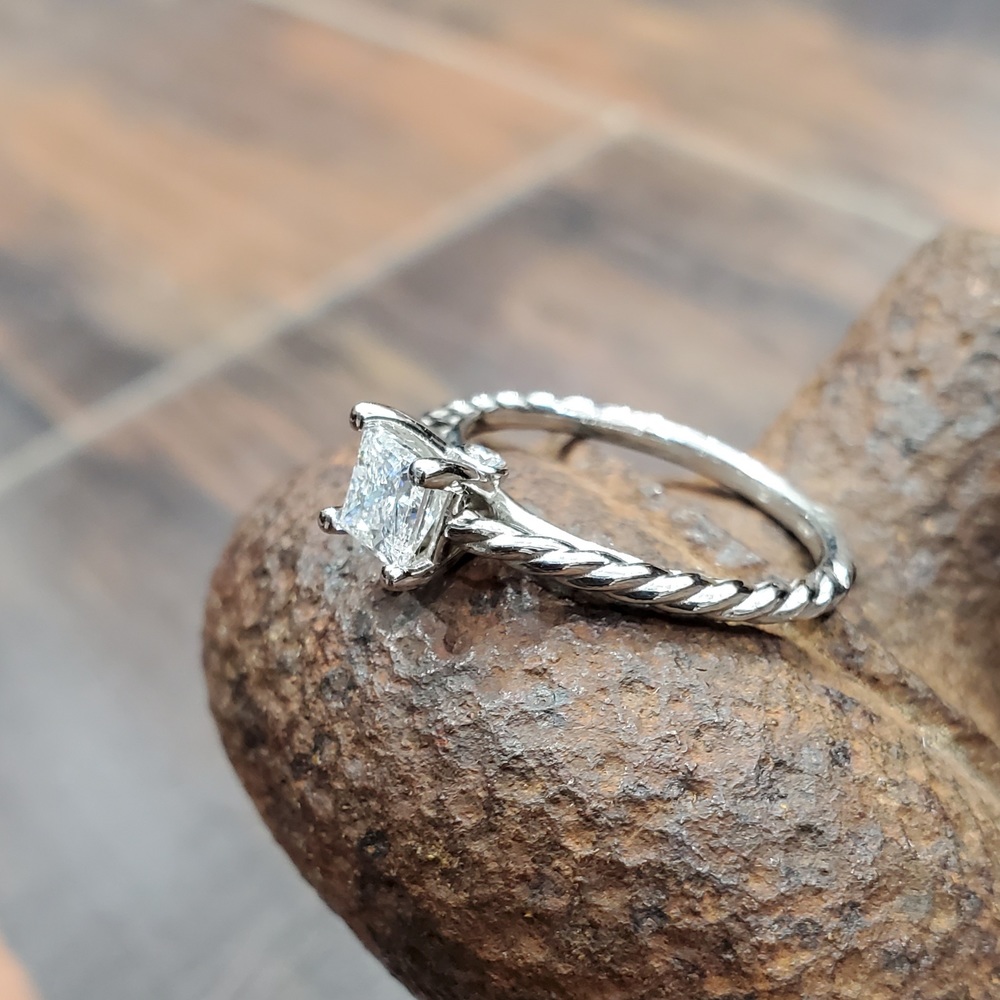 .67ctw Princess Cut Diamond Ring