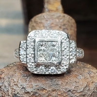 1.00ctw Platinum Diamond Ring