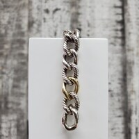 7" David Yurman TwoTone Curb Link Bracelet