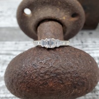 .75ctw Baguette Diamond Engagement Ring