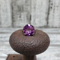 14K Vintage Ring w/ Large Synth Purple Sapphire 