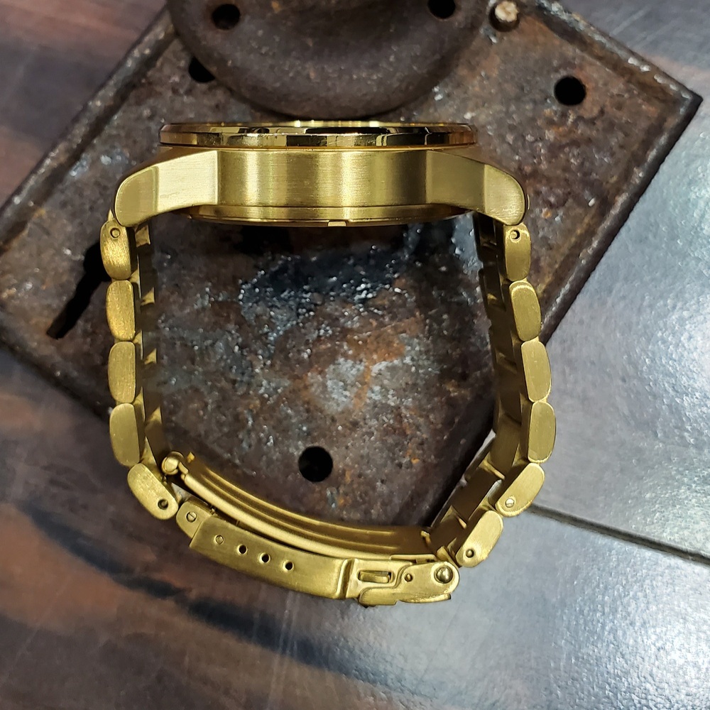 Nixon The Sentry SS Gold Tone Watch