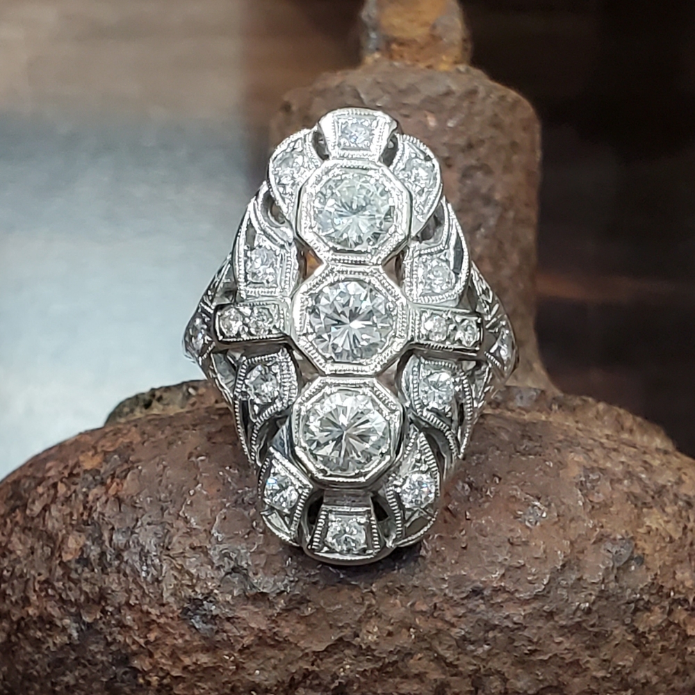 1.33ctw Vintage Diamond Ring 
