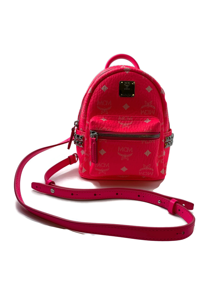 pink mcm mini bag