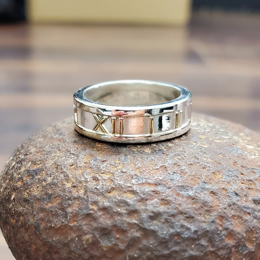 1995 Tiffany & Co. Sterling Silver Atlas Band Dynasty