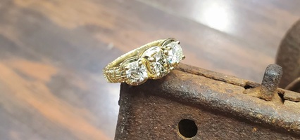 14K Yellow Gold and 1.65CTW Diamond Ring