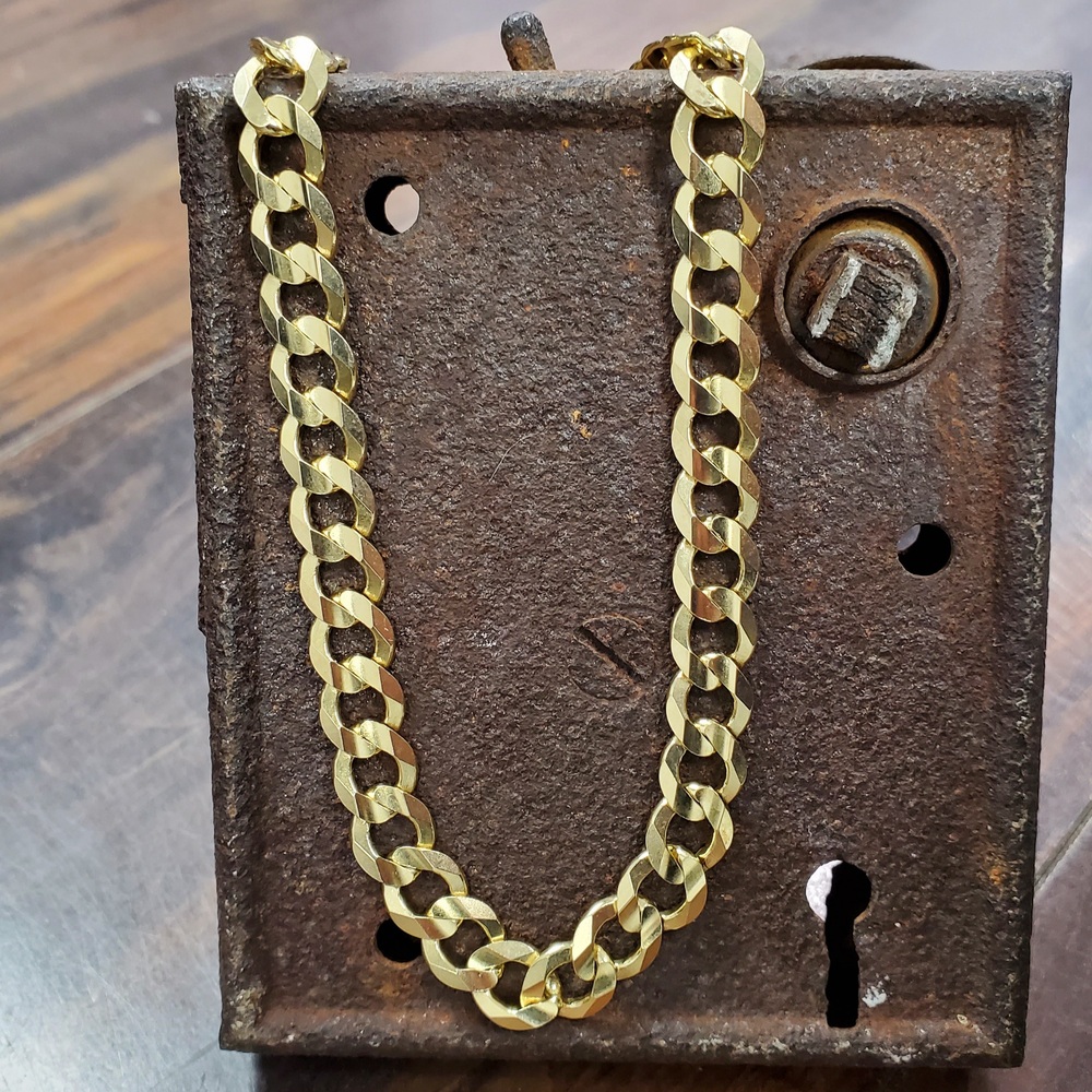 26" 8mm 14K Curb Link Necklace Dynasty Jewelry and Loan