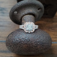 Neil Lane Designer Cushion Cut Diamond Halo Engagement Ring