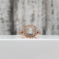 Neil Lane Designer Cushion Cut Diamond Halo Engagement Ring