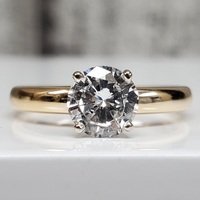 14K 1.01ctw Diamond Solitaire Ring 