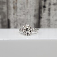 2.01ctw Diamond Halo Ring