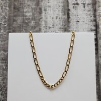 24" 14K Fancy Curb Link Necklace 