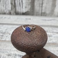 Star Blue Stone + CZ Ring 