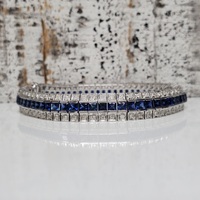 18K Sapphire + Diamond Bracelet