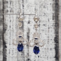 18K Dangle Earrings w/ Friction Backs