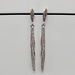 14K Diamond Fancy Twisty Dangle Earrings w/ Friction Backs