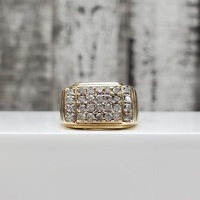 10K .65ctw Diamond Cluster Ring