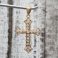 10k Diamond Cross Pendant