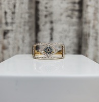 10K .15ctw Diamond Evil Eye Ring