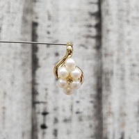 10K Pearl + Diamond Pendant Enhancer
