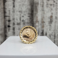 10K 5 Singold Copy Coin Ring