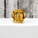 14K Large Citrine + Rubies Ring