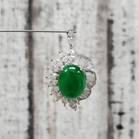 18K Colored Stone Diamond Pendant