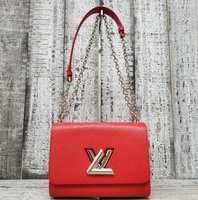 Louis Vuitton Epi Twist Shoulder Bag MM Coquelicot