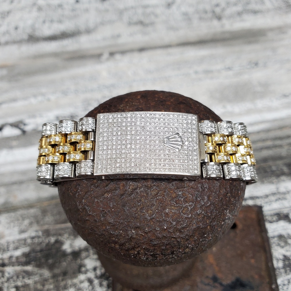 Rolex 1601 36mm Datejust Bust Down Diamond Watch