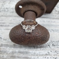 Platinum 1.12ctw Diamond Engagement Ring