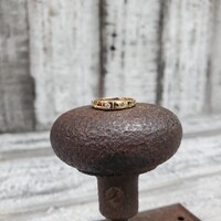 14K CZ Moon and Star Ring