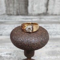 14K .75ct Old European Cut Vintage Diamond Ring
