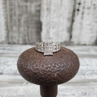 14K 2.00ctw Diamonds Cluster Engagement Ring 