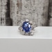 18K Natural Saphire Diamond Ring