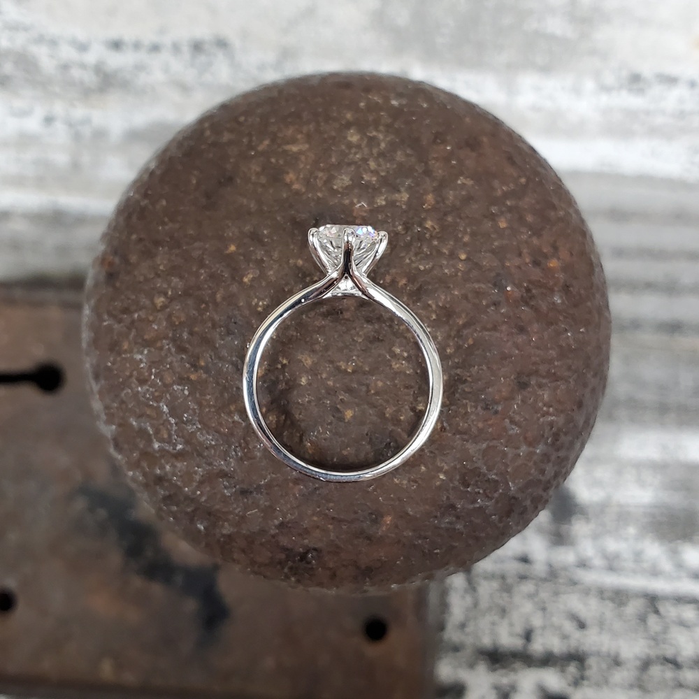 14K 1.27ctr Diamond Engagement Ring GIA Certified 