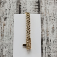 8.75" 10K Diamond Cuban Style Bracelet