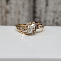 14K Marquise Diamond Ring