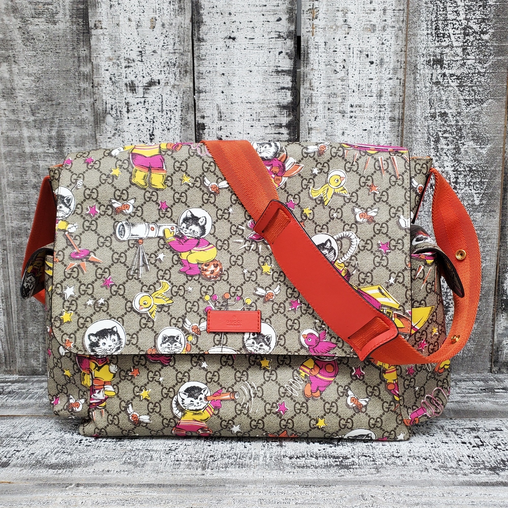 Gucci space cheap cats diaper bag