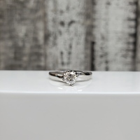 14K .50ctr VVS Solitaire Ring 