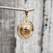 14K Spinning Globe Pendant With Diamonds