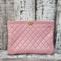 Chanel Pink Cosmetic Pouch