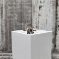 14K .25ctw Diamond Vintage Cluster Ring