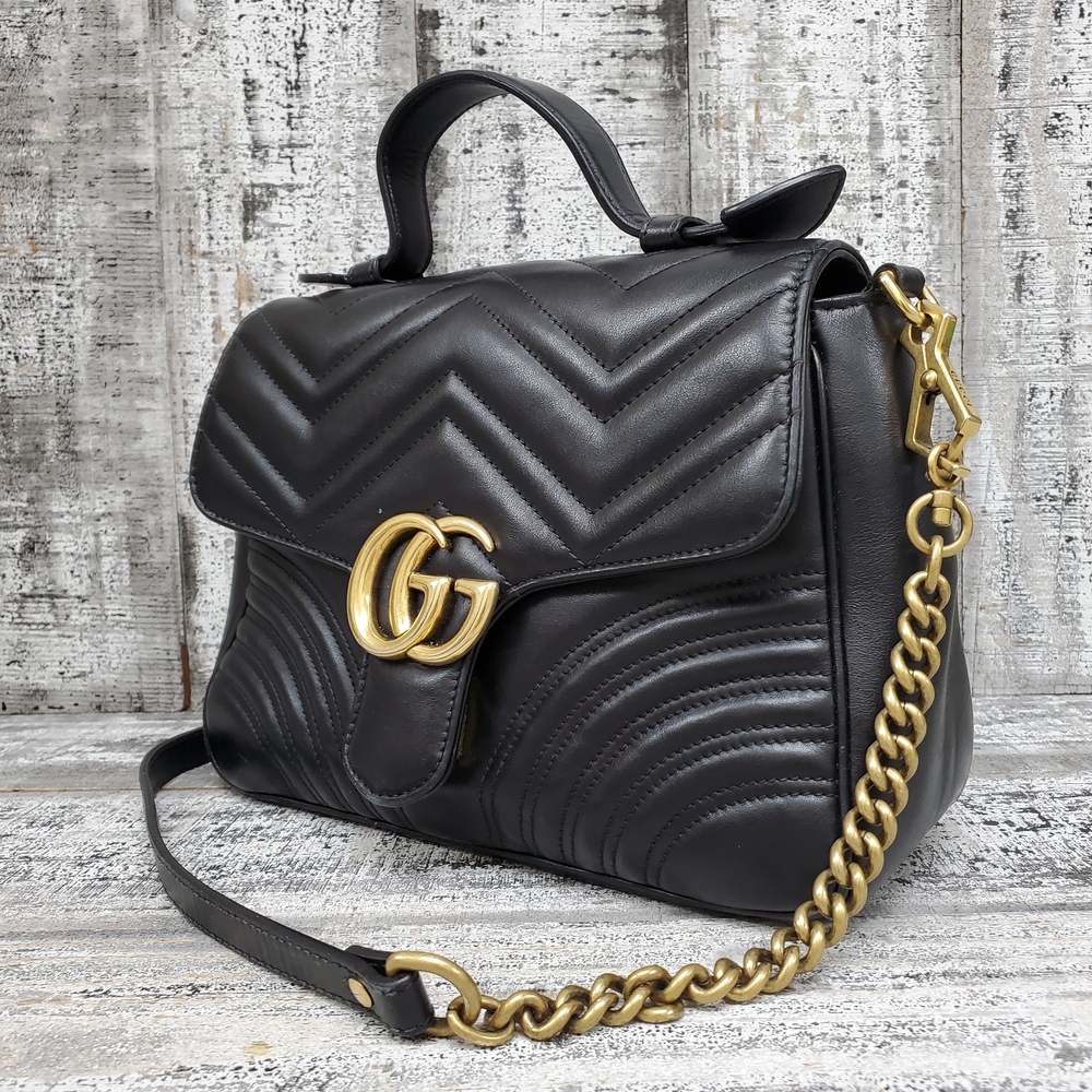Gucci Marmont Small Top Handle Bag 498110