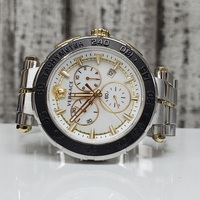 $1250 Versace 45mm Greca Chrono Watch