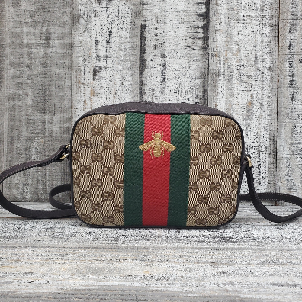 Gucci Webby Bee Crossbody Bag 412008 | Dynasty Jewelry and Loan